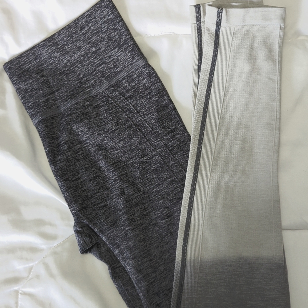Gray ombre yoga pant leggings